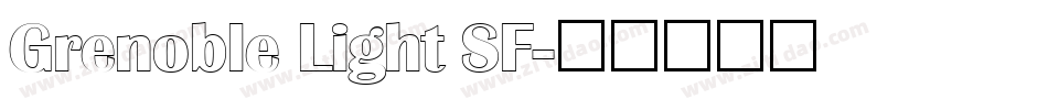 Grenoble Light SF字体转换